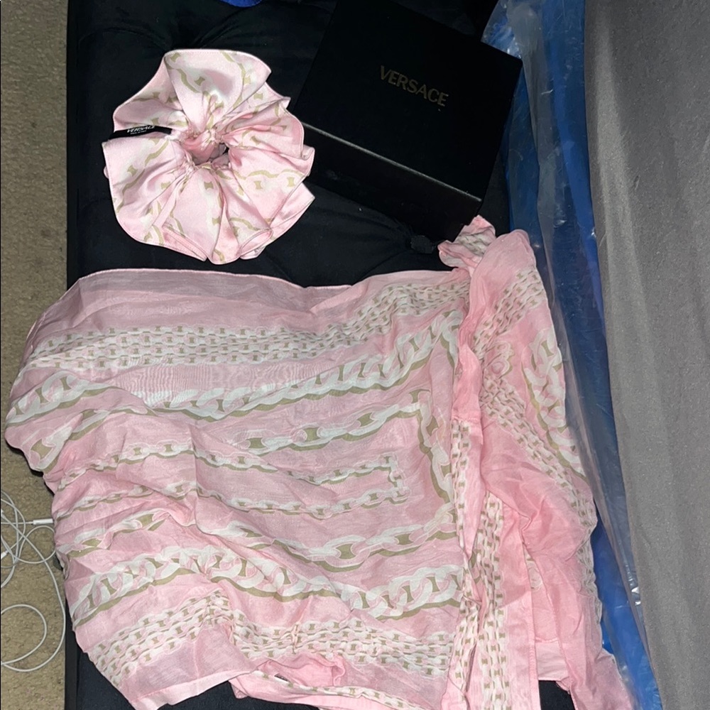 Versace Pink Scarf and Wrap (sold)